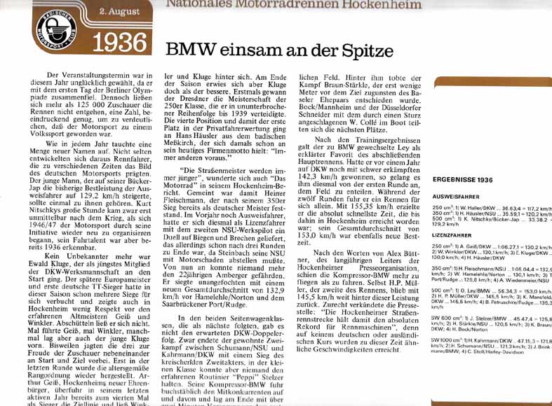 Hockenheim Eröffnungsrennen