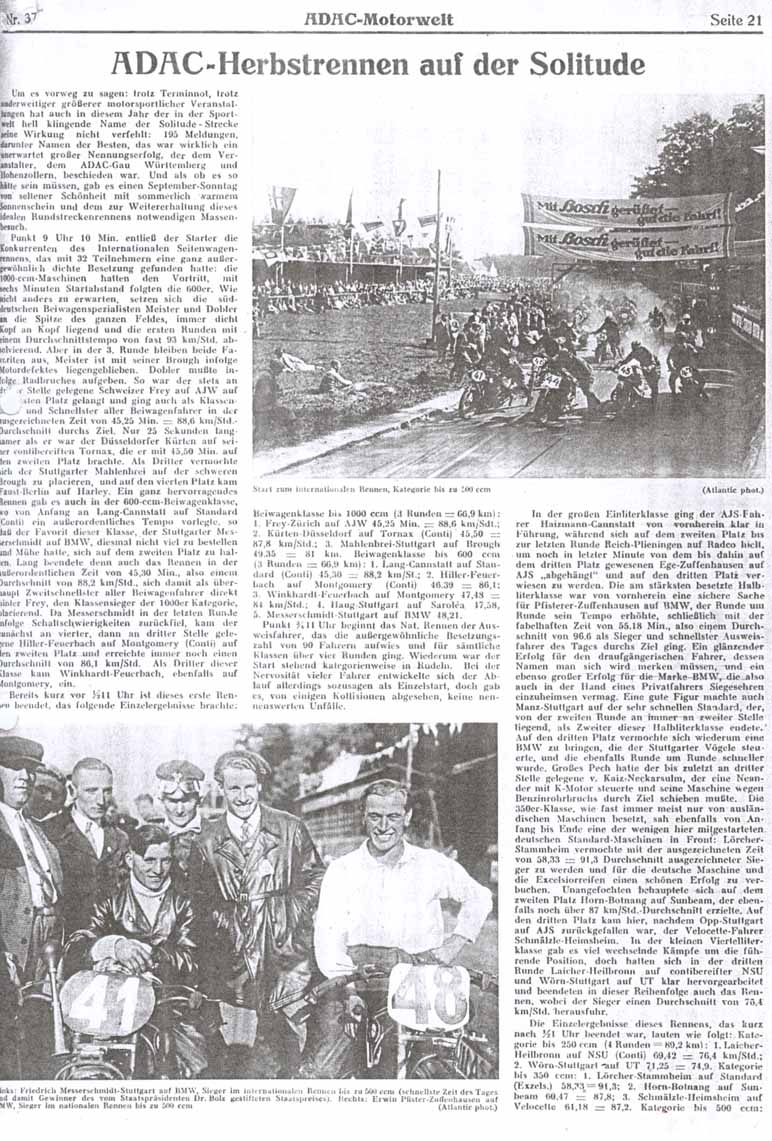 ADAC-Solitude-Herbstrennen 1928